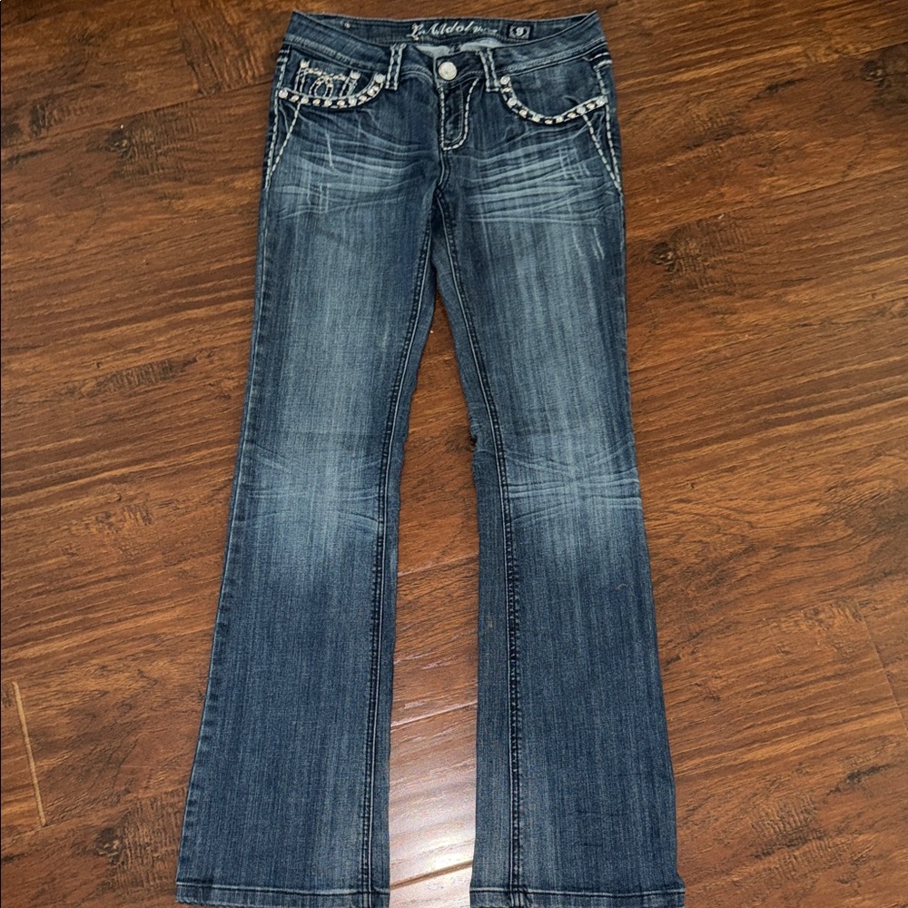 L.A. Idol Dark Blue Flare Jeans
